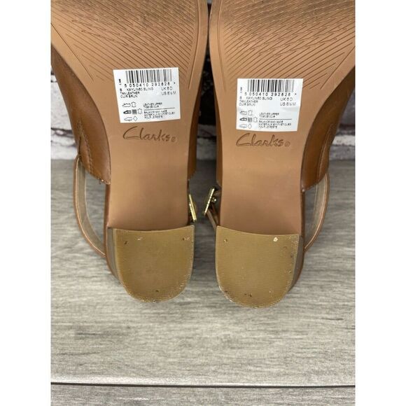 Clarks Brown Leather Casual Ankle Strap Open Toe Sandals Women Sz 8.5M US/39.5EU - Picture 8 of 16